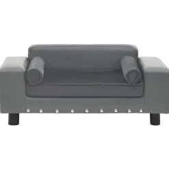 Hondenbank 81x43x31 cm pluche en kunstleer>vidaXL Discount