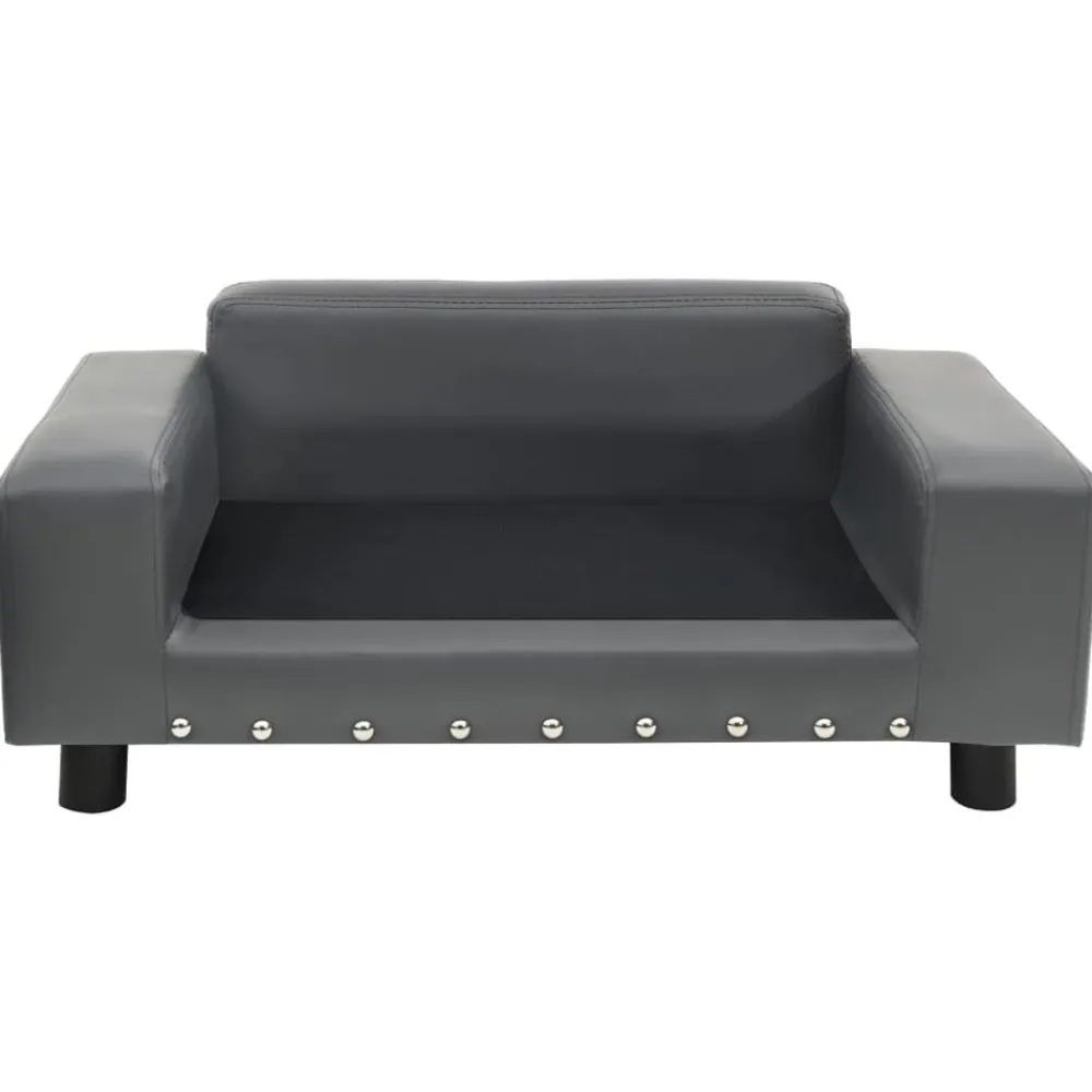 Hondenbank 81x43x31 cm pluche en kunstleer>vidaXL Discount