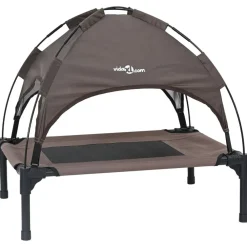 Huisdierbenodigdheden*vidaXL Hondenbed 62 x 48 x 61 cm Staal Bruin