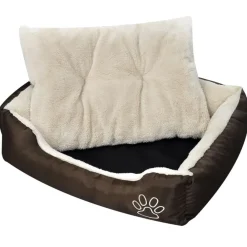 Huisdierbenodigdheden*vidaXL Hondenbed bruin en beige XXL