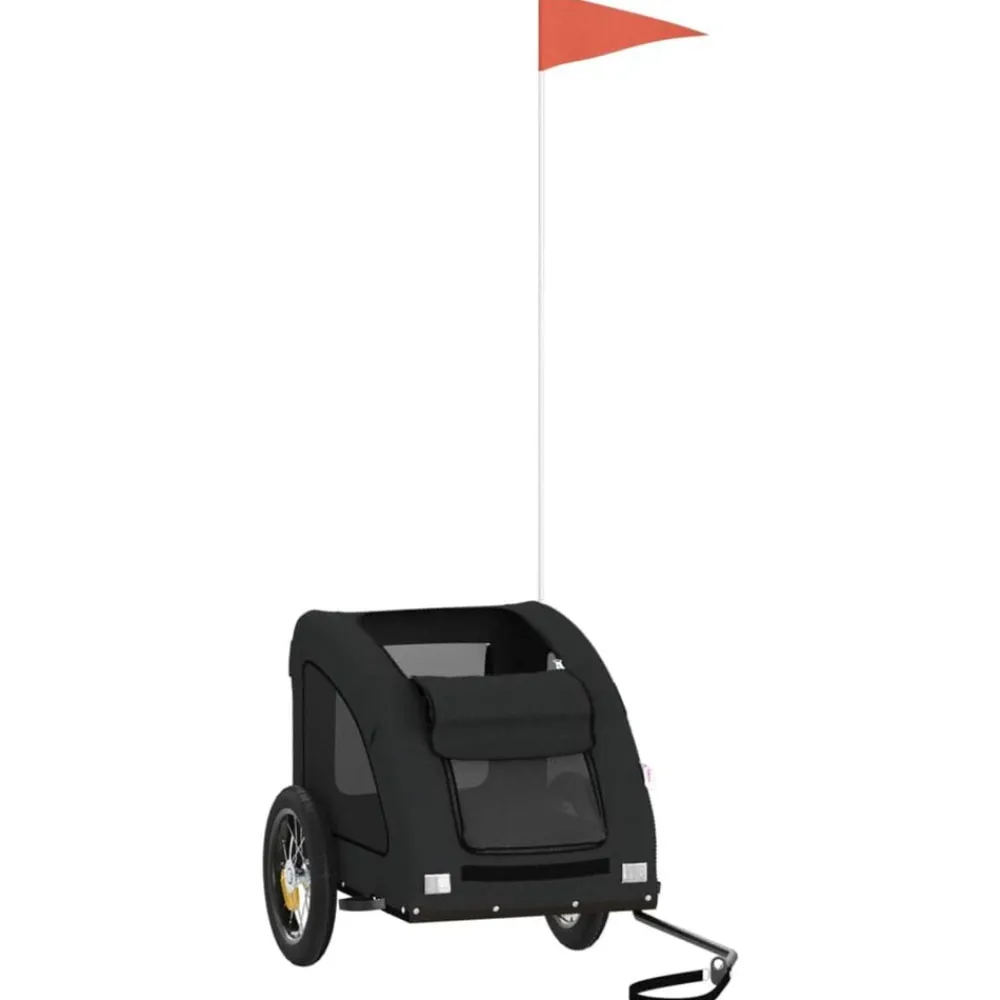 Hondenfietstrailer oxford stof en ijzer>vidaXL New
