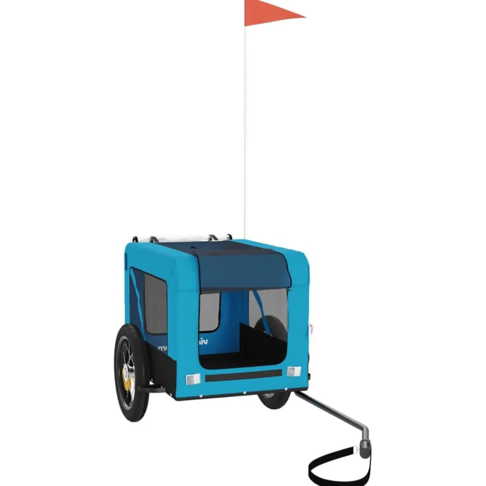 Hondenfietstrailer oxford stof en ijzer en zwart>vidaXL Online