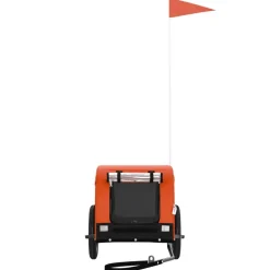 Hondenfietstrailer oxford stof en ijzer en zwart><noscript><img width=