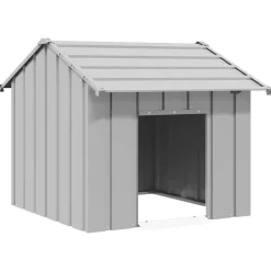 Hondenhok met dak 85x107x81 cm gegalvaniseerd staal>vidaXL Clearance