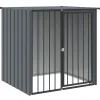 Huisdierbenodigdheden*vidaXL Hondenhok met dak 110x103x109 cm gegalvaniseerd staal zwart