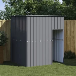 Huisdierbenodigdheden*vidaXL Hondenhok met dak 165x153x181 cm gegalvaniseerd staal Antraciet