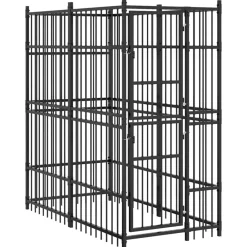 Huisdierbenodigdheden*vidaXL Hondenkennel 1,84 m² staal