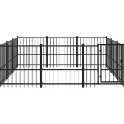 Huisdierbenodigdheden*vidaXL Hondenkennel voor buiten 8,47 m² staal