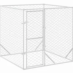 Huisdierbenodigdheden*vidaXL Hondenkennel voor buiten 2x2x2 m gegalvaniseerd staal zilver