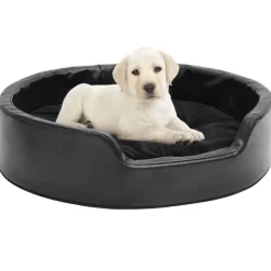 Hondenmand 69x59x19 cm pluche en kunstleer>vidaXL Best