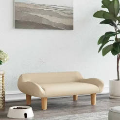Huisdierbenodigdheden*vidaXL Hondenmand 70x40x24 cm stof crèmekleurig Cr&egrave;me