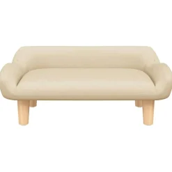 Huisdierbenodigdheden*vidaXL Hondenmand 70x40x24 cm stof crèmekleurig Crème