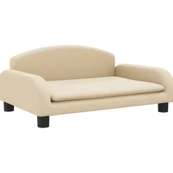 Hondenmand 70x45x30 cm stof crèmekleurig>vidaXL