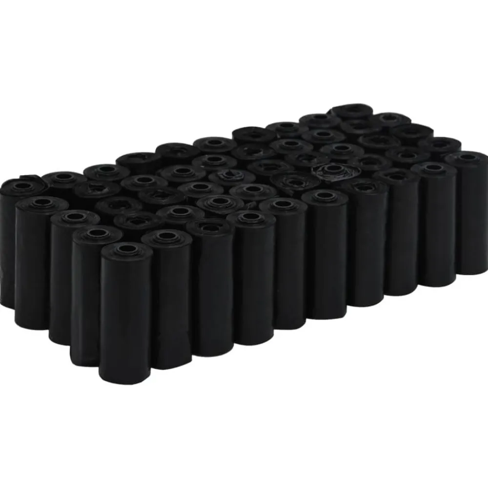Huisdierbenodigdheden*vidaXL Hondenpoepzakjes 750 st 30x20 cm polyetheen zwart