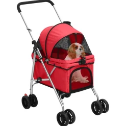Hondenwagen inklapbaar 76x50x100 cm oxford stof>vidaXL Hot