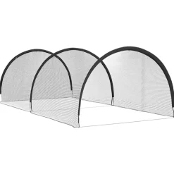 Sport & Spel*vidaXL Honkbal & Softbal Zwart 702 x 369,5 x 243,5 cm Polyester