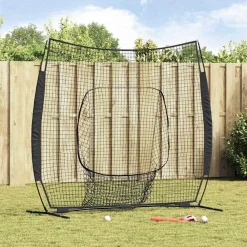 Honkbaloefennet Zwart 250 x 106 x 209 cm Polyester>vidaXL Online