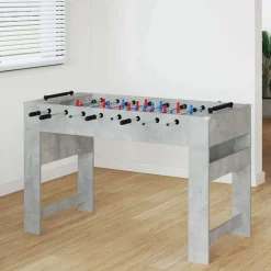 Binnenspelletjes*vidaXL Honkbaltafel Beton Grijs 125 x 60,5 x 80 cm Bewerkt hout Betongrijs