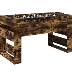 Honkbaltafel Gerookte Eik 146,5 x 74 x 85 cm Bewerkt hout>vidaXL Clearance