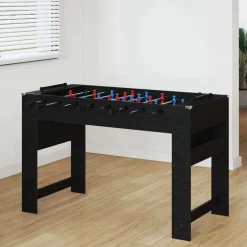 Binnenspelletjes*vidaXL Honkbaltafel Zwarte Eik 125 x 60,5 x 80 cm Bewerkt hout Zwart eiken