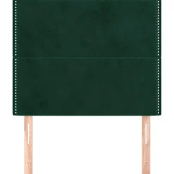 Bedden & Accessoires*vidaXL Hoofdbord 90x5x118/128 cm fluweel Donkergroen