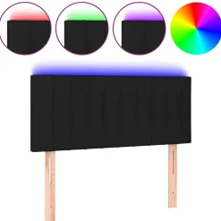 Hoofdbord LED 80x5x78/88 cm stof>vidaXL New