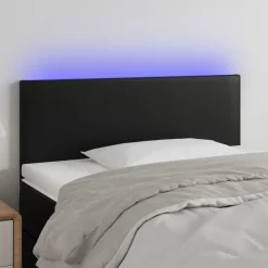 Hoofdbord LED 80x5x78/88 cm kunstleer>vidaXL