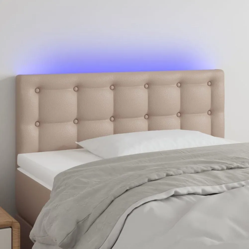 Hoofdbord LED 80x5x78/88 cm kunstleer kleurig>vidaXL Best