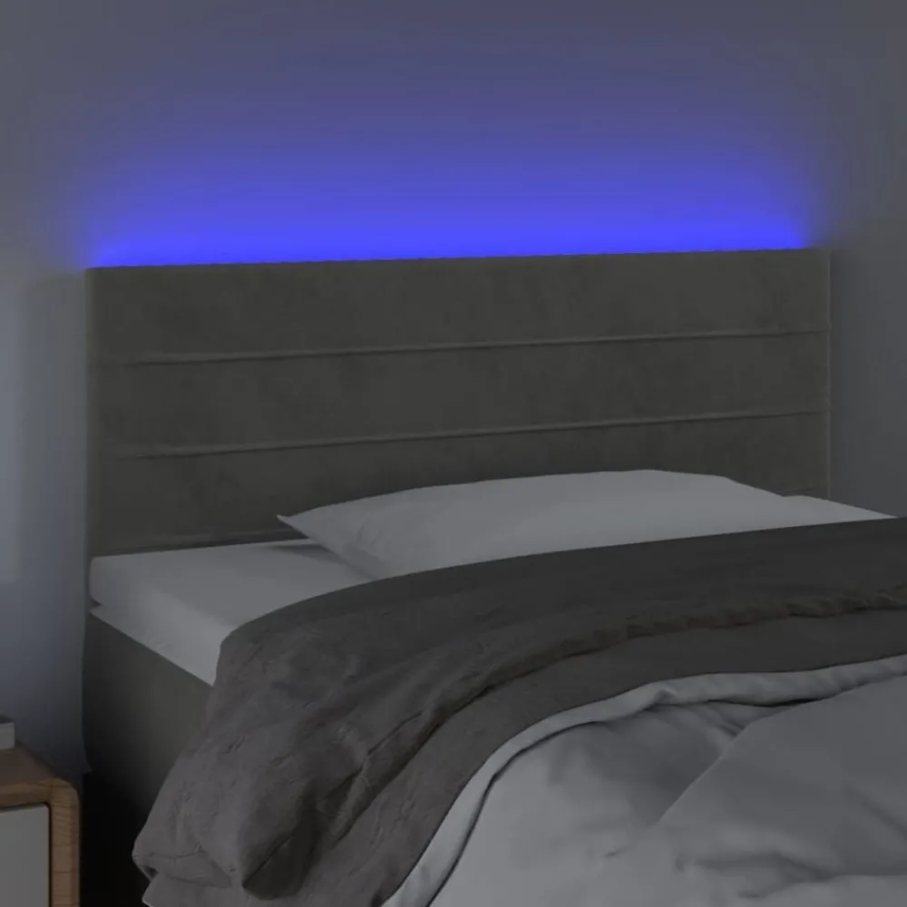 Hoofdbord LED 80x5x78/88 cm fluweel>vidaXL Sale