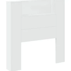 Bedden & Accessoires*vidaXL Hoofdbord met plank 100 x 16,5 x 103,5 cm Bewerkt hout Wit