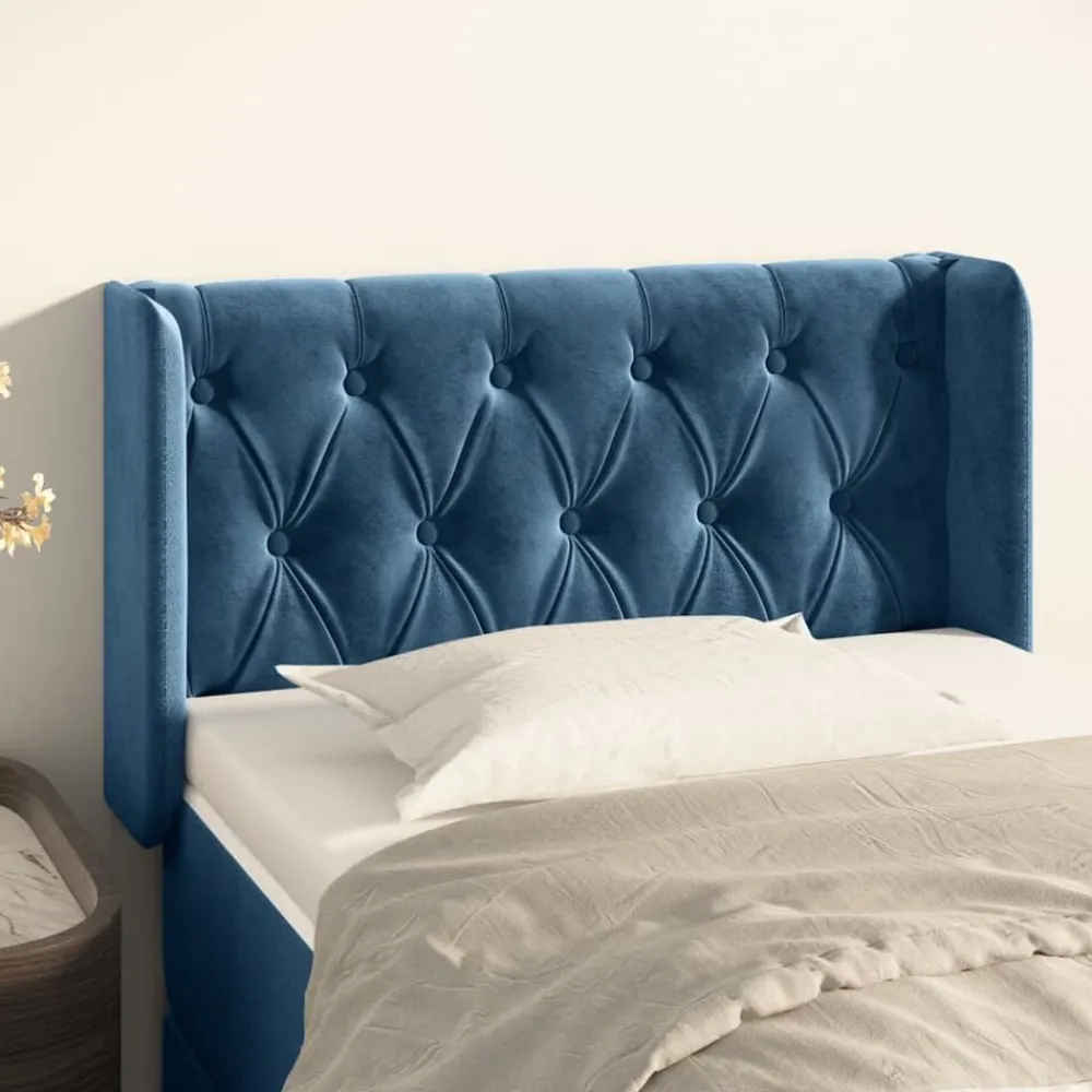 Hoofdbord met randen 83x16x78/88 cm fluweel>vidaXL Discount
