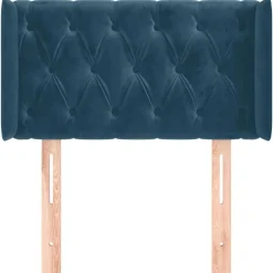 Hoofdbord met randen 83x16x78/88 cm fluweel><noscript><img width=