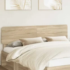 Bedden & Accessoires*vidaXL Hoofdbord 90 cm Bewerkt hout Sonoma eiken
