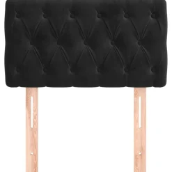 Bedden & Accessoires*vidaXL Hoofdbord 80x7x78/88 cm fluweel Zwart