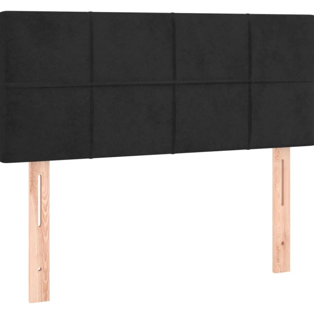 Bedden & Accessoires*vidaXL Hoofdbord 80x5x78/88 cm fluweel Zwart