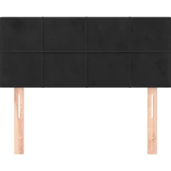 Bedden & Accessoires*vidaXL Hoofdbord 80x5x78/88 cm fluweel Zwart
