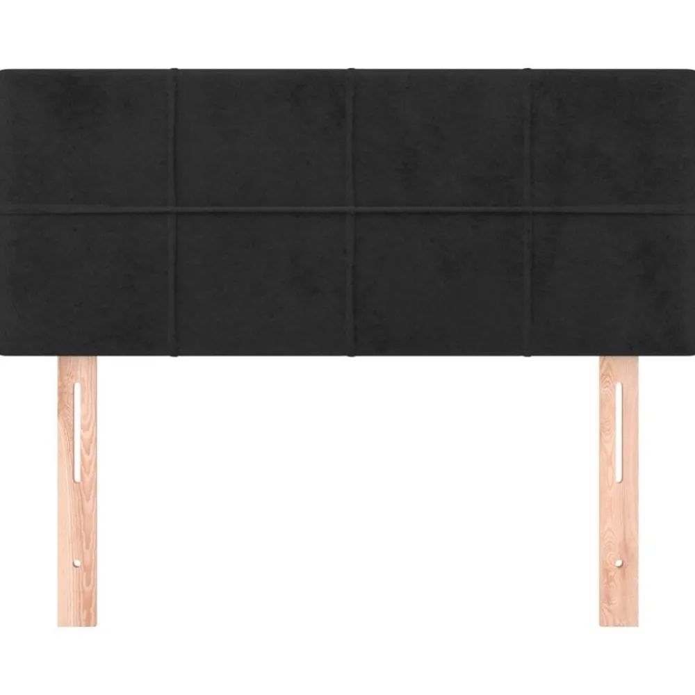 Bedden & Accessoires*vidaXL Hoofdbord 80x5x78/88 cm fluweel Zwart