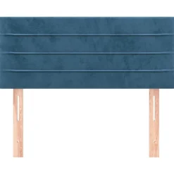 Bedden & Accessoires*vidaXL Hoofdbord 80x5x78/88 cm fluweel Donkerblauw
