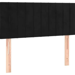 Bedden & Accessoires*vidaXL Hoofdbord 80x5x78/88 cm fluweel Zwart