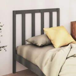 Bedden & Accessoires*vidaXL Hoofdbord 81x4x100 cm massief grenenhout Grijs