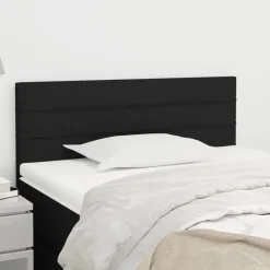Bedden & Accessoires*vidaXL Hoofdbord 80x5x78/88 cm stof Zwart
