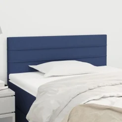 Bedden & Accessoires*vidaXL Hoofdbord 80x5x78/88 cm stof Blauw