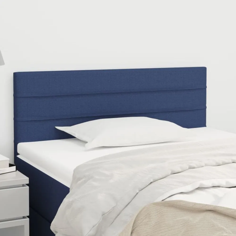 Bedden & Accessoires*vidaXL Hoofdbord 80x5x78/88 cm stof Blauw