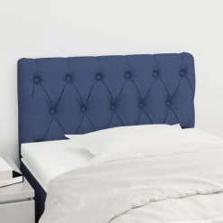 Bedden & Accessoires*vidaXL Hoofdbord 80x7x78/88 cm stof Blauw