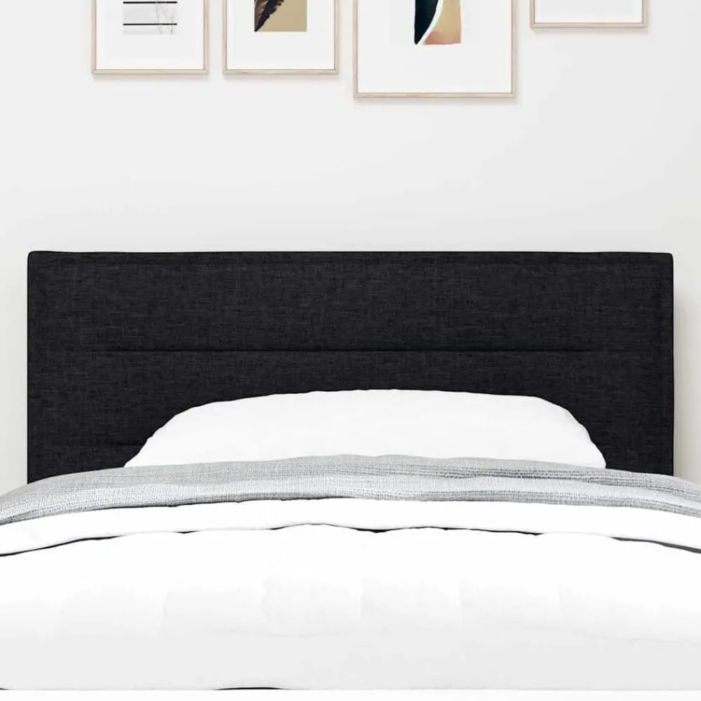 Bedden & Accessoires*vidaXL Hoofdbord 80 cm Stof Zwart