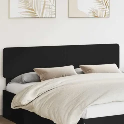 Bedden & Accessoires*vidaXL Hoofdbord Eiken 90 cm Bewerkt hout Zwart