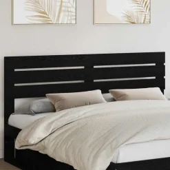 Bedden & Accessoires*vidaXL Hoofdbord 100 cm Bewerkt hout Zwart eiken