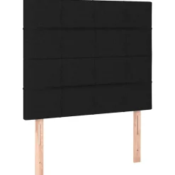 Bedden & Accessoires*vidaXL Hoofdbord 80x5x118/128 cm stof Zwart