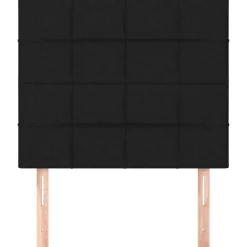 Bedden & Accessoires*vidaXL Hoofdbord 80x5x118/128 cm stof Zwart
