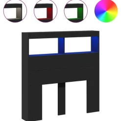 Hoofdbordkast met LED-verlichting 100x17x102 cm>vidaXL Clearance
